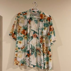 All saints relaxed fit button up shirt